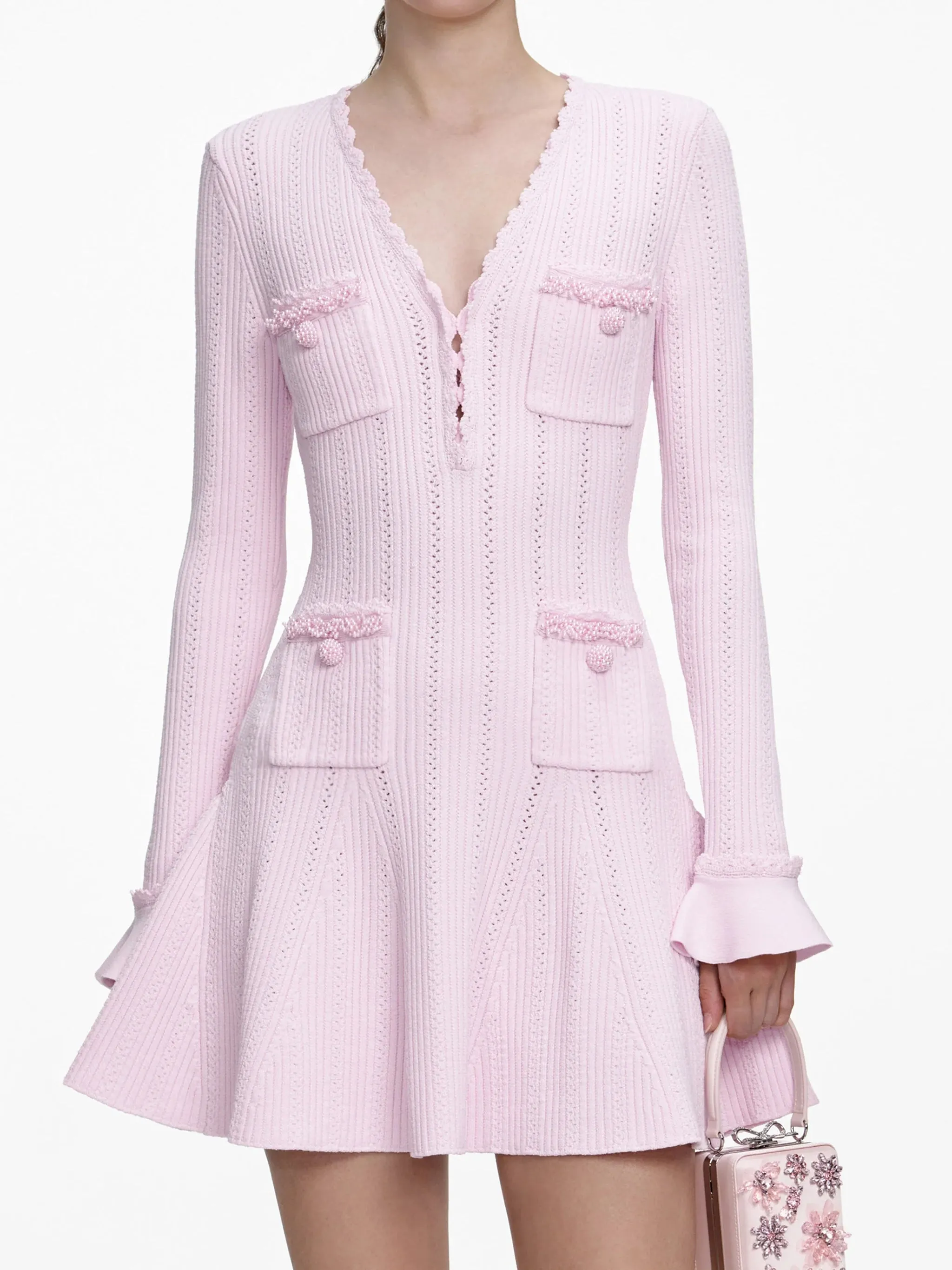 KNIT MINI DRESS sold by Lord & Taylor product image thumbnail 4