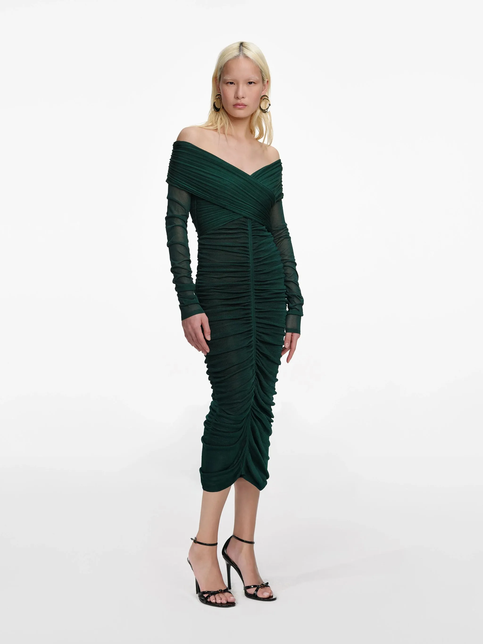 VISCOSE KNIT MIDI DRESS sold by Lord & Taylor product image thumbnail 2