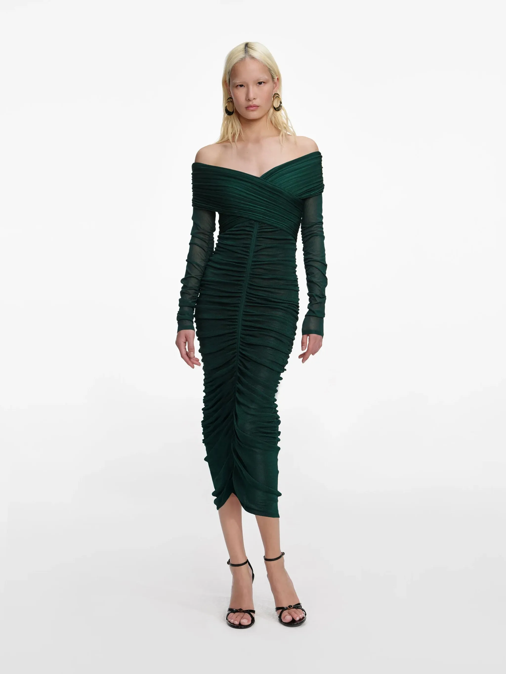 VISCOSE KNIT MIDI DRESS sold by Lord & Taylor