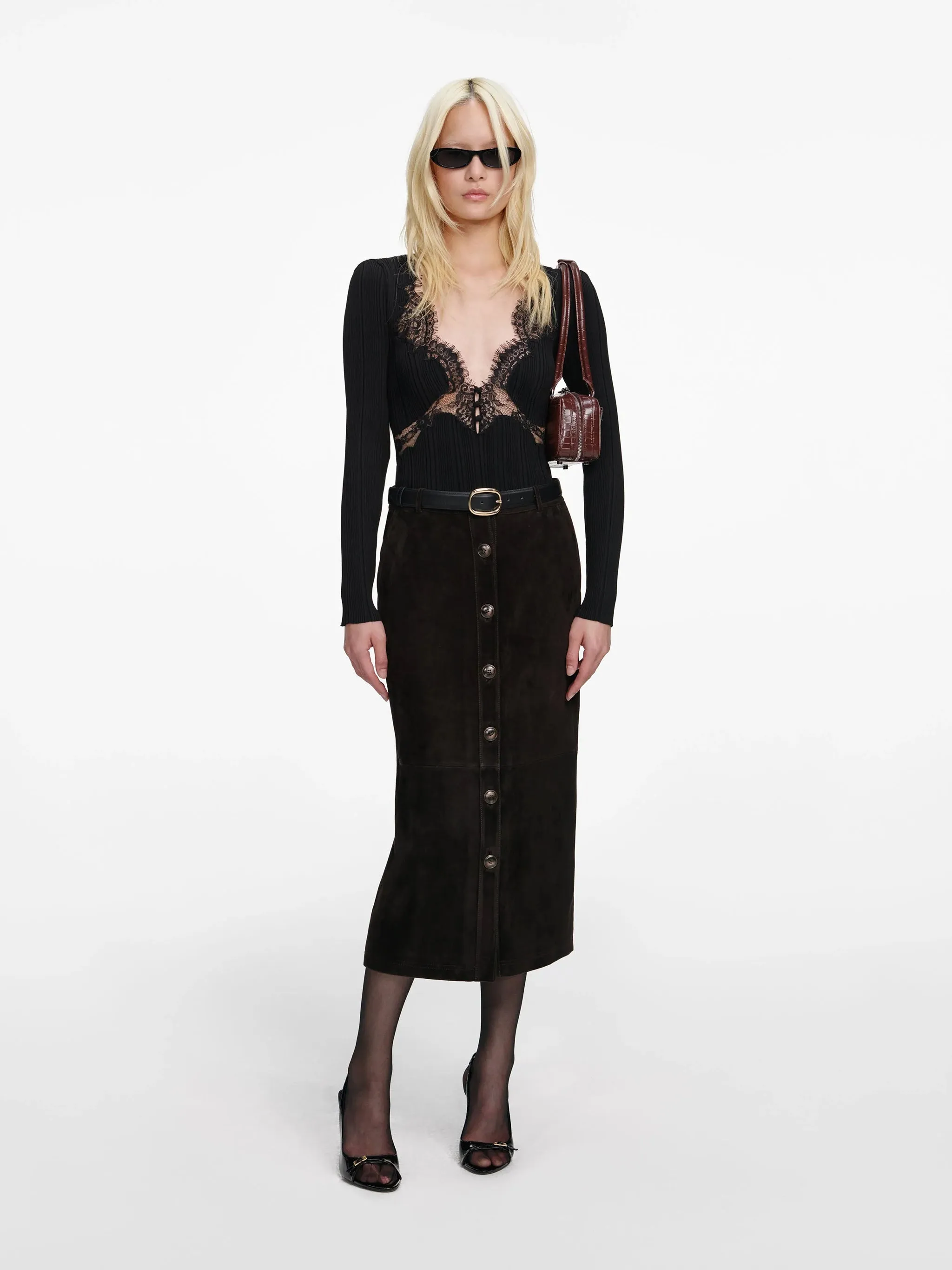 LACE KNIT TOP sold by Lord & Taylor