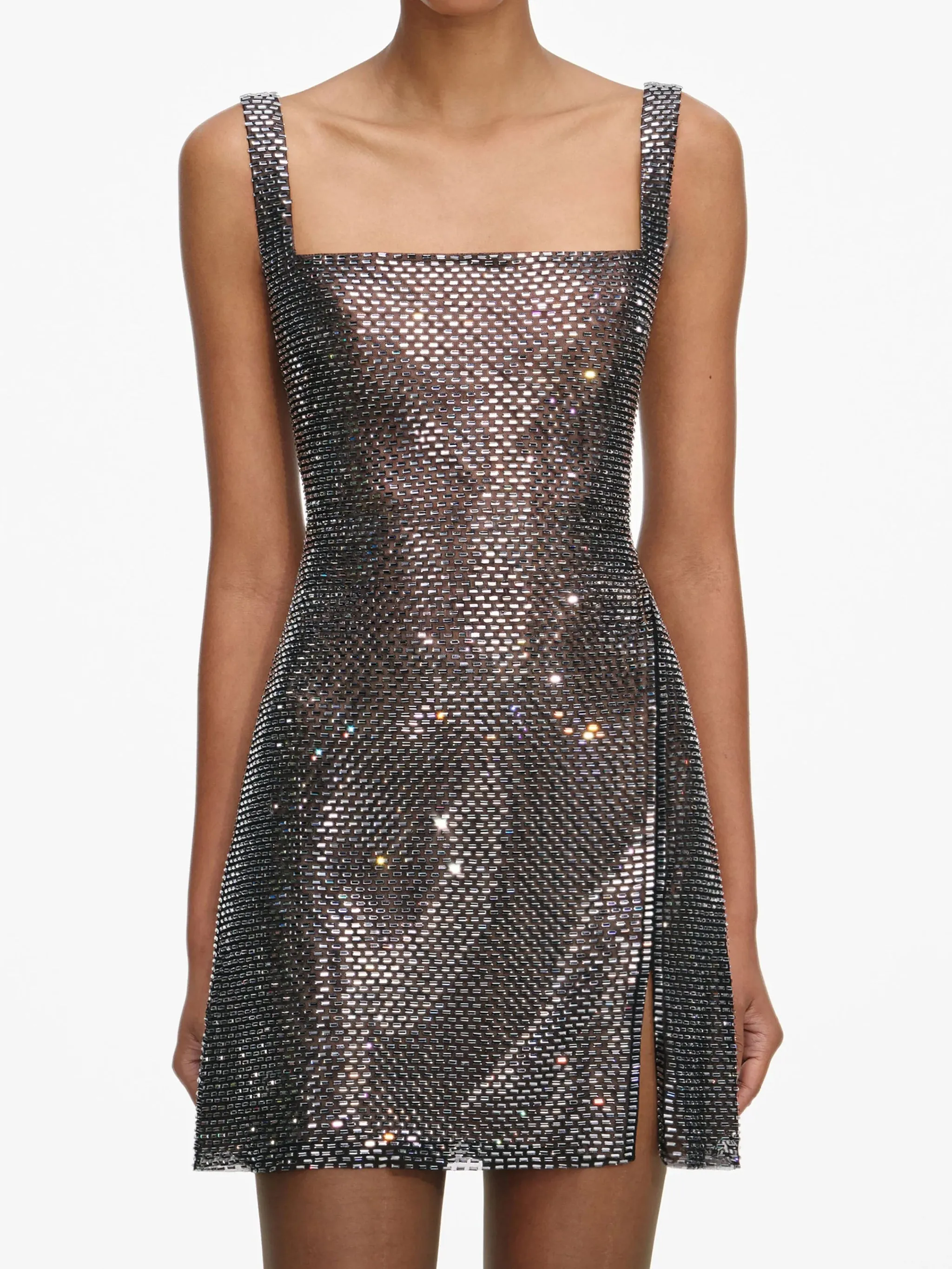 RHINESTONE MESH MINI DRESS sold by Lord & Taylor product image thumbnail 4