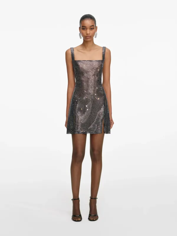 RHINESTONE MESH MINI DRESS sold by Lord & Taylor