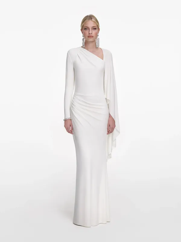 JERSEY DRAPE MAXI DRESS sold by Lord & Taylor
