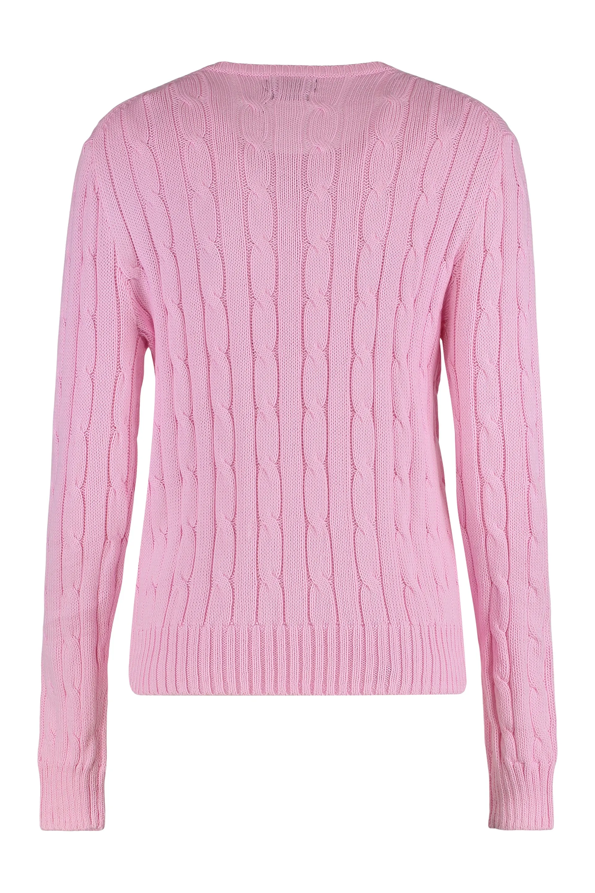 CABLE-KNIT SLIM FIT COTTON CREWNECK JUMPER sold by Lord & Taylor product image thumbnail 2