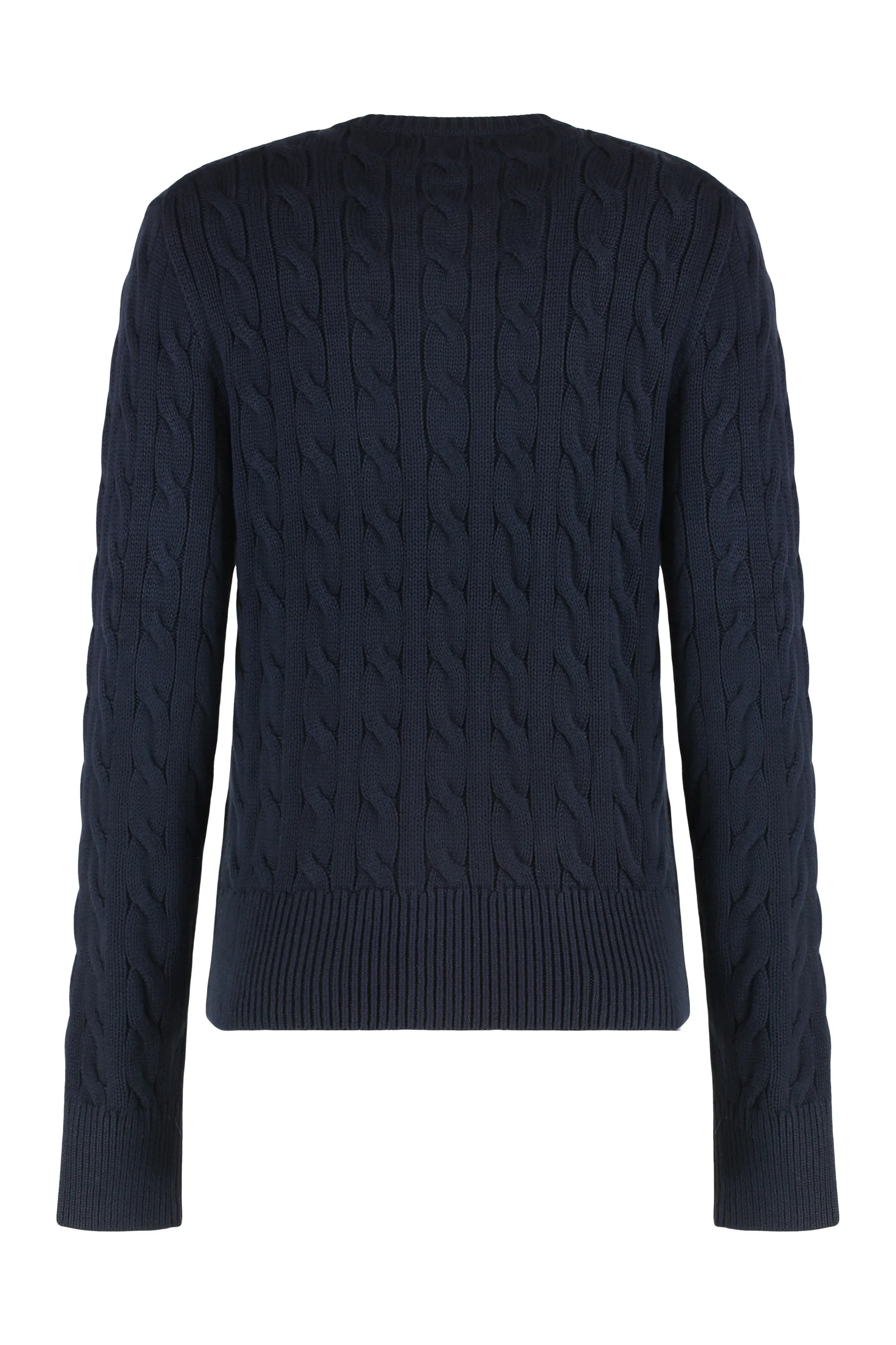 CABLE-KNIT COTTON CREWNECK CARDIGAN sold by Lord & Taylor product image thumbnail 2