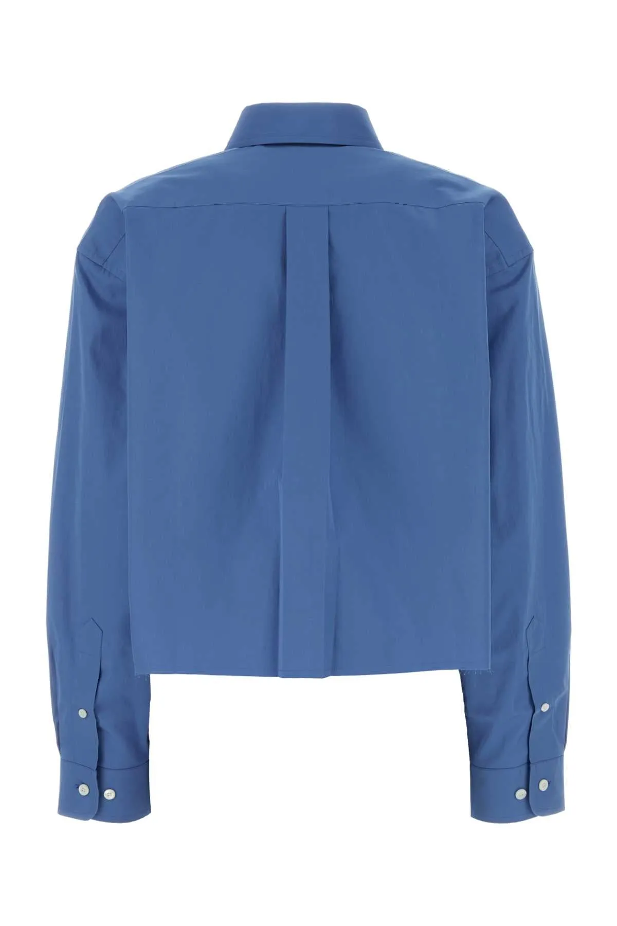 CERULEAN BLUE POPLIN OVERSIZE SHIRT sold by Lord & Taylor product image thumbnail 2