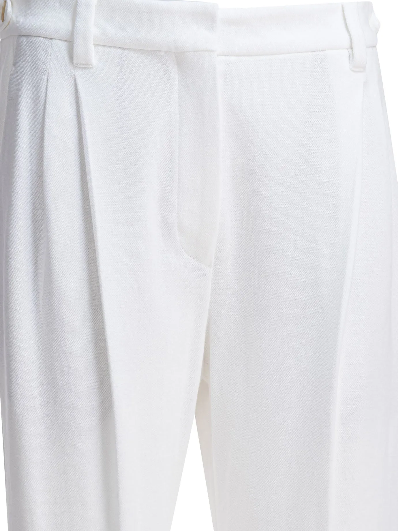 WHITE COTTON BLEND TROUSERS sold by Lord & Taylor product image thumbnail 3