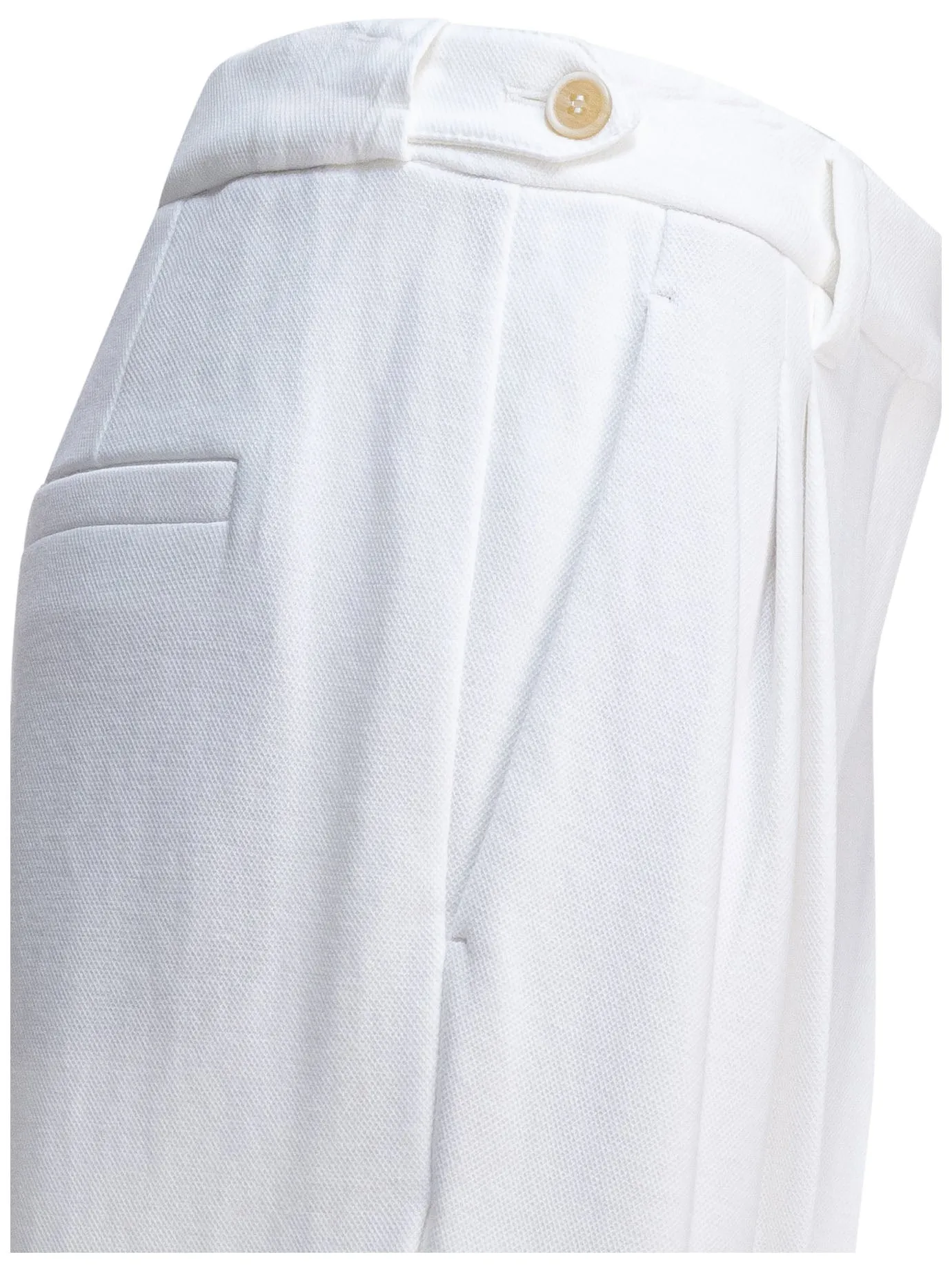 WHITE COTTON BLEND TROUSERS sold by Lord & Taylor product image thumbnail 4