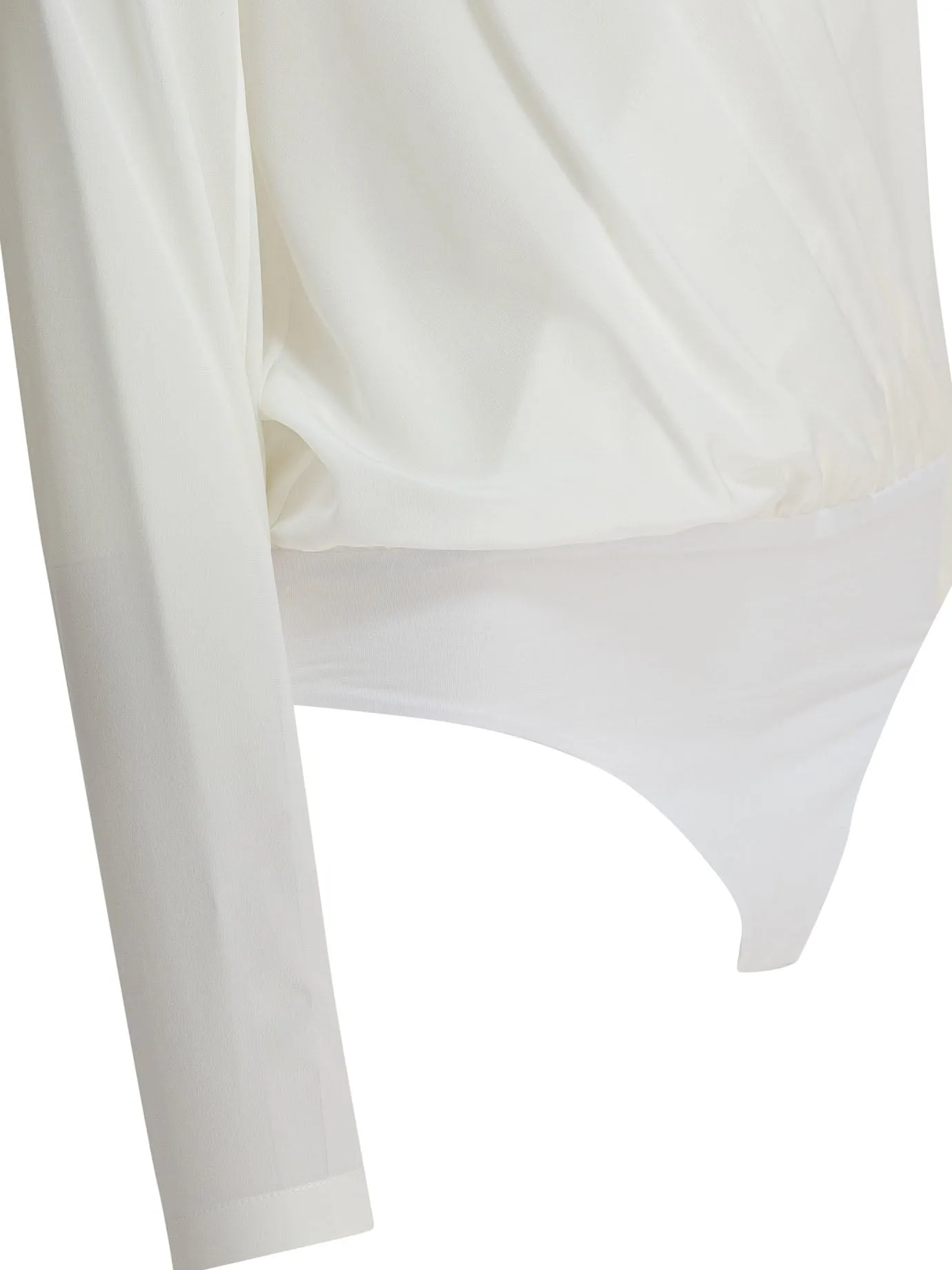 WHITE SILK SHIRT sold by Lord & Taylor product image thumbnail 4