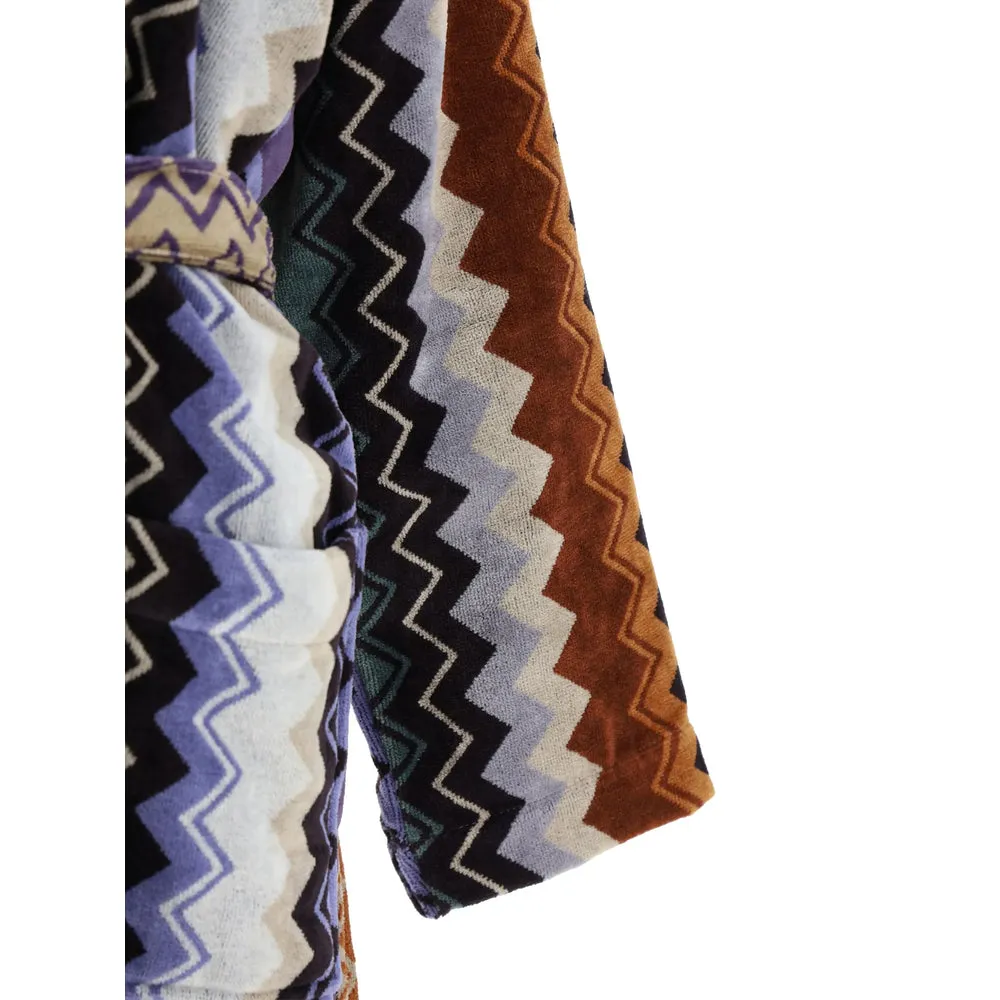 Multicoloured Hooded Cotton Robe sold by Lord & Taylor product image thumbnail 2