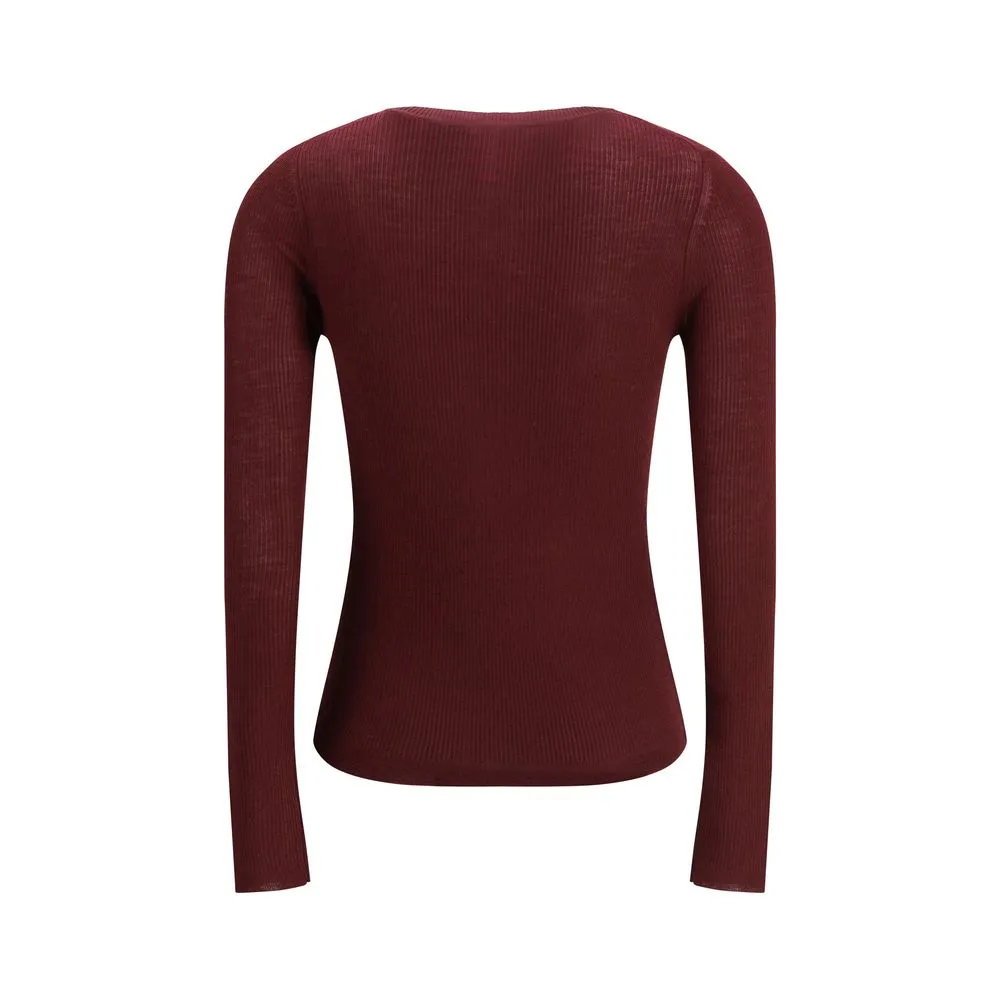 Bordeaux Wool Long Sleeve T-Shirt sold by Lord & Taylor product image thumbnail 2