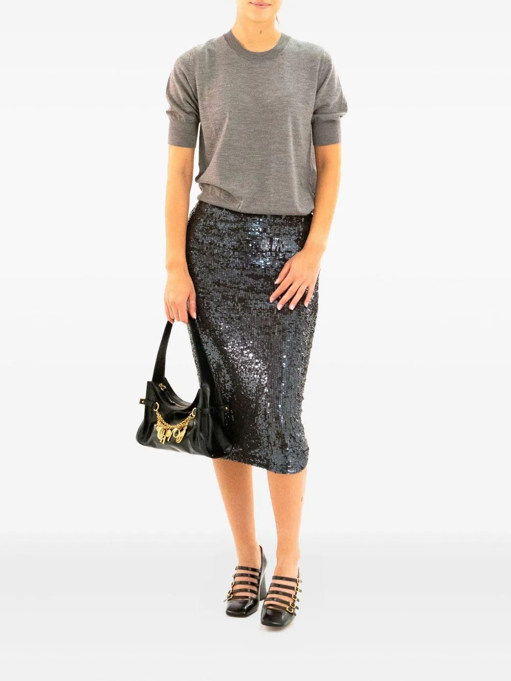 Midi Skirt with Sequins sold by Lord & Taylor product image thumbnail 2
