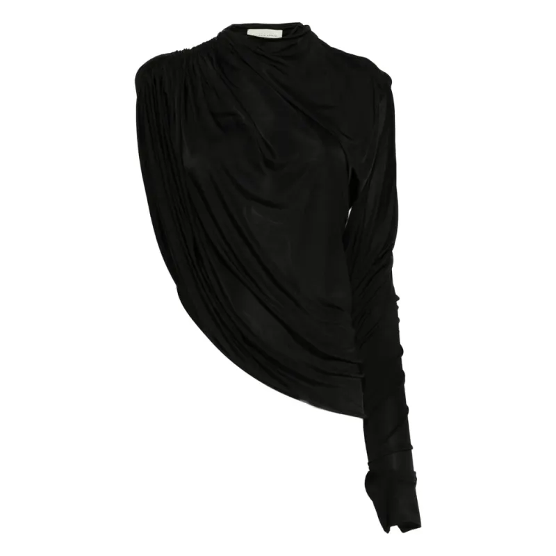 Asymmetric Hem Draped Top sold by Lord & Taylor