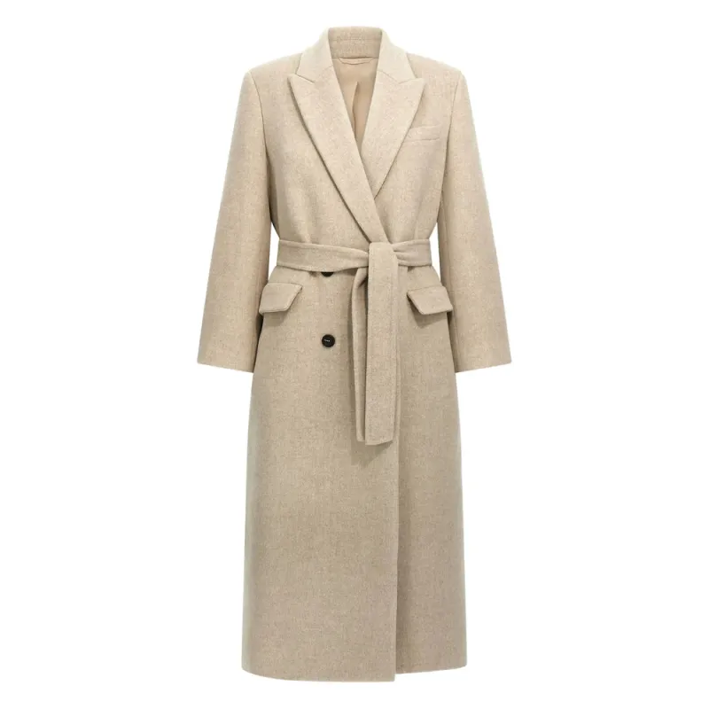 Beige Double-Breasted Coat sold by Lord & Taylor