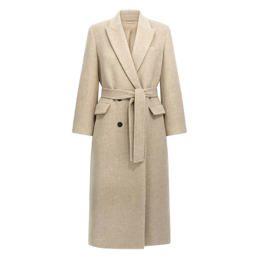 Beige Double-Breasted Coat sold by Lord & Taylor