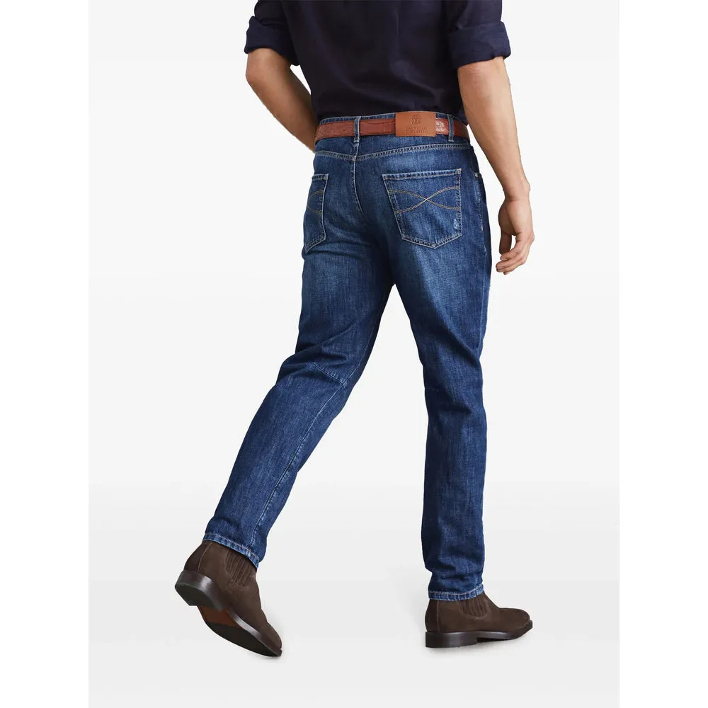 Distressed Indigo-Blue Jeans sold by Lord & Taylor product image thumbnail 3