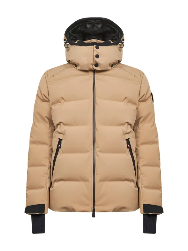 Beige Hooded Ski Down Jacket sold by Lord & Taylor