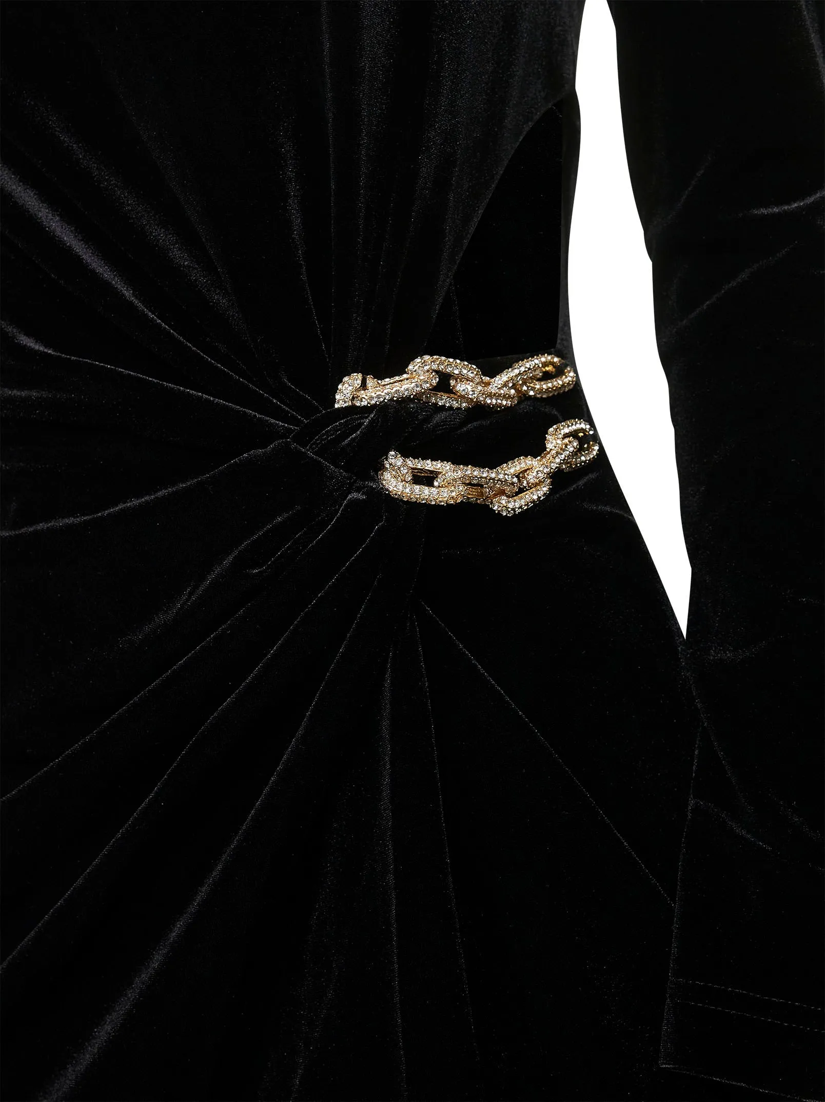 Velvet Midi Dress with Cut-out Design sold by Lord & Taylor product image thumbnail 3