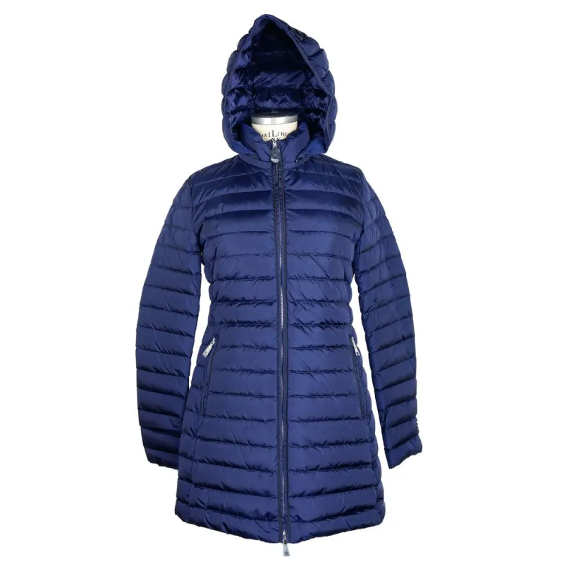 Elegant Blue Down Puffer Jacket with Hood sold by Lord & Taylor