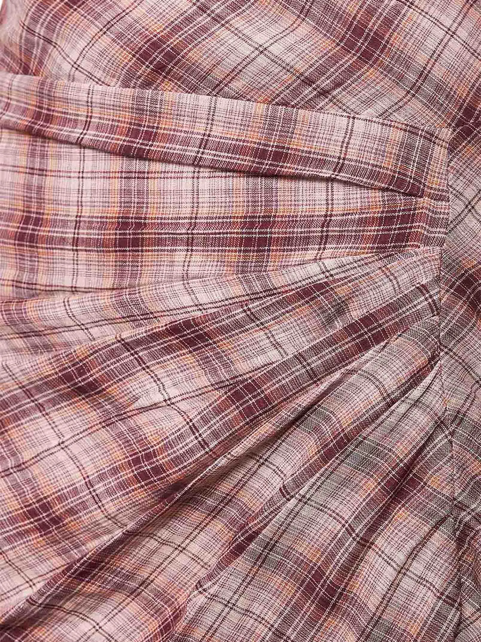 Rosewood Checkered Cotton Asymmetric Dress sold by Lord & Taylor product image thumbnail 3