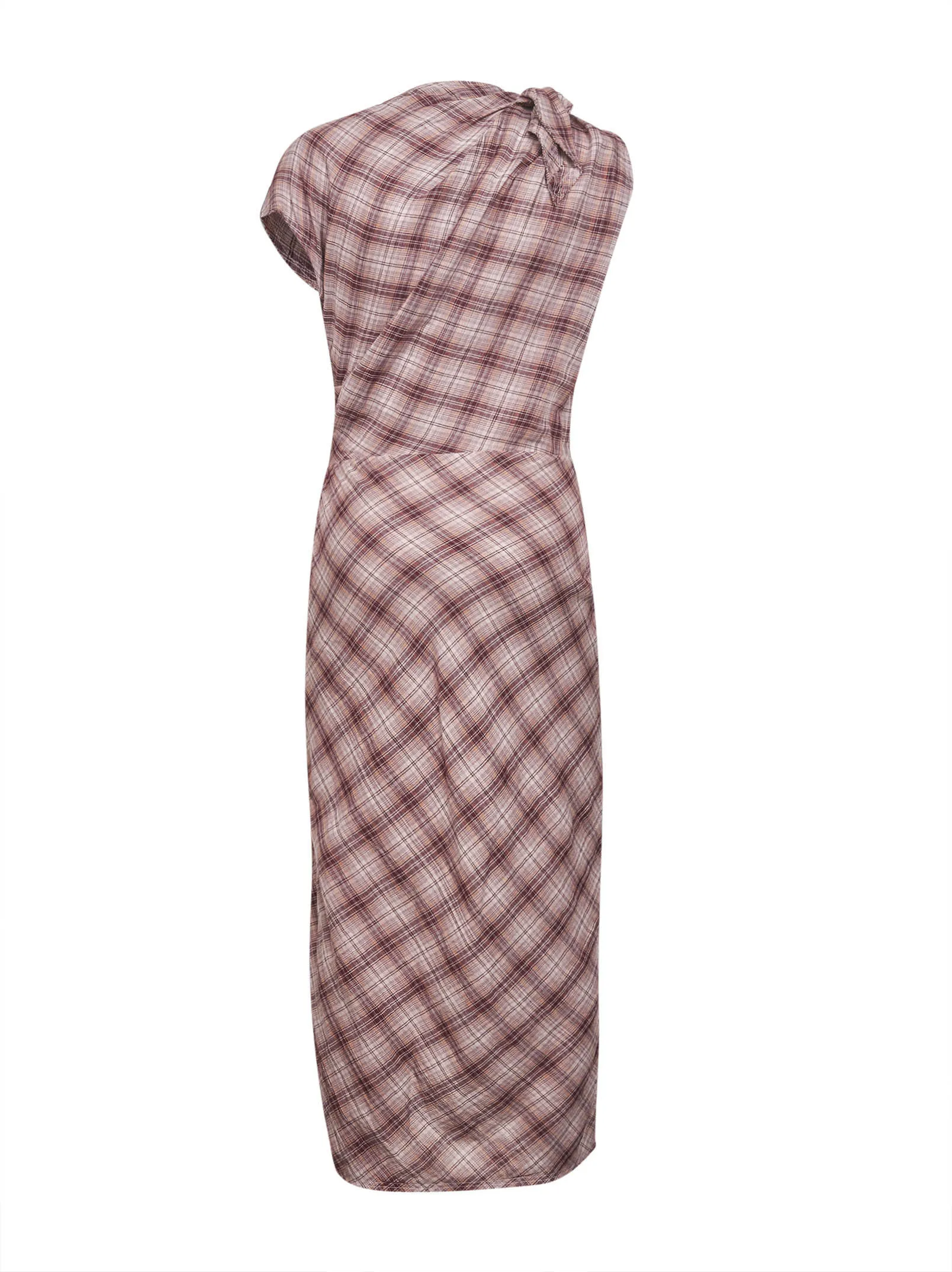 Rosewood Checkered Cotton Asymmetric Dress sold by Lord & Taylor product image thumbnail 2