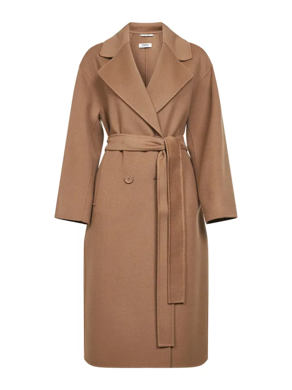 Camel Virgin Wool Wrap Coat sold by Lord & Taylor