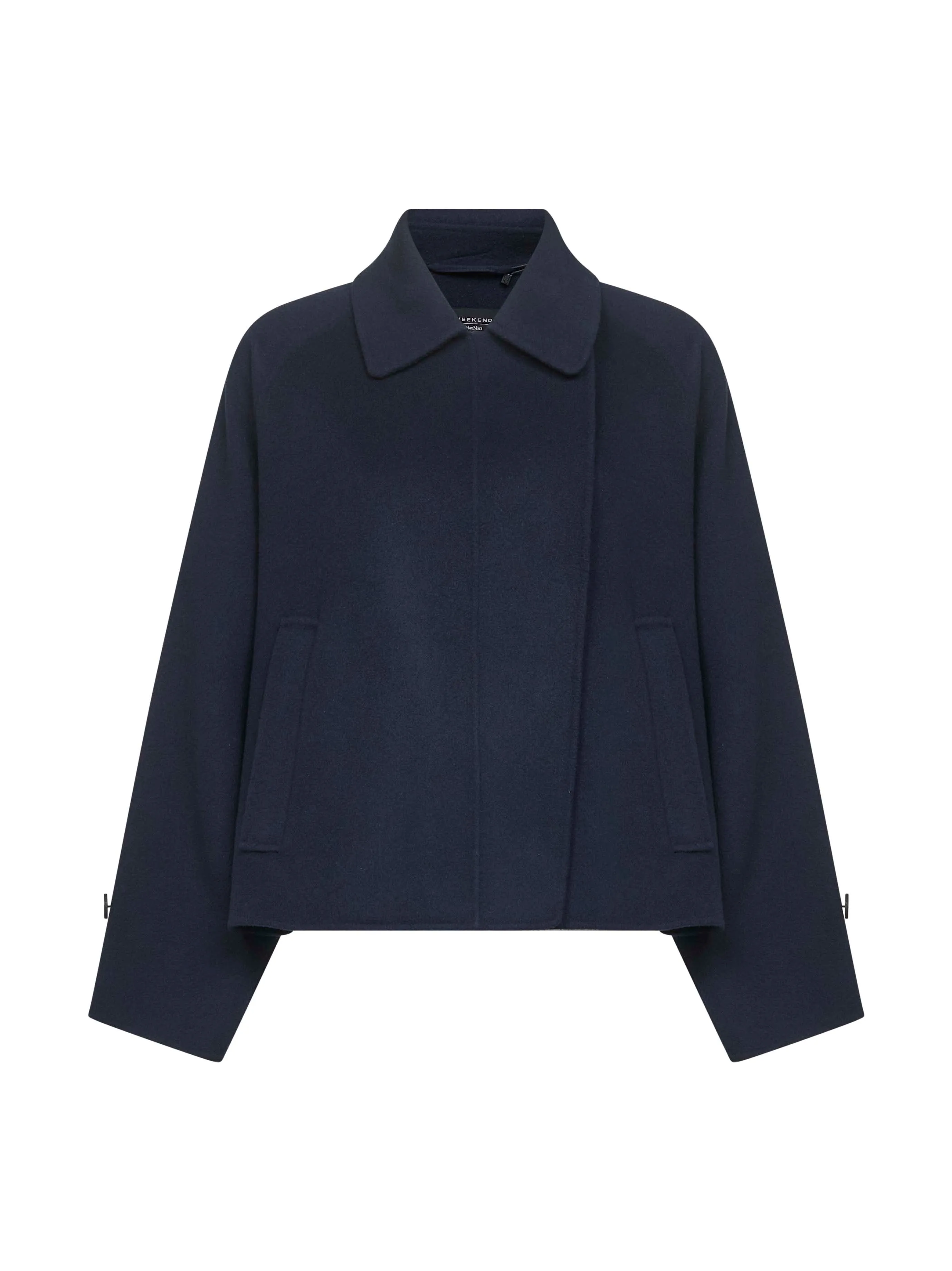 Blue Virgin Wool Crop Coat sold by Lord & Taylor
