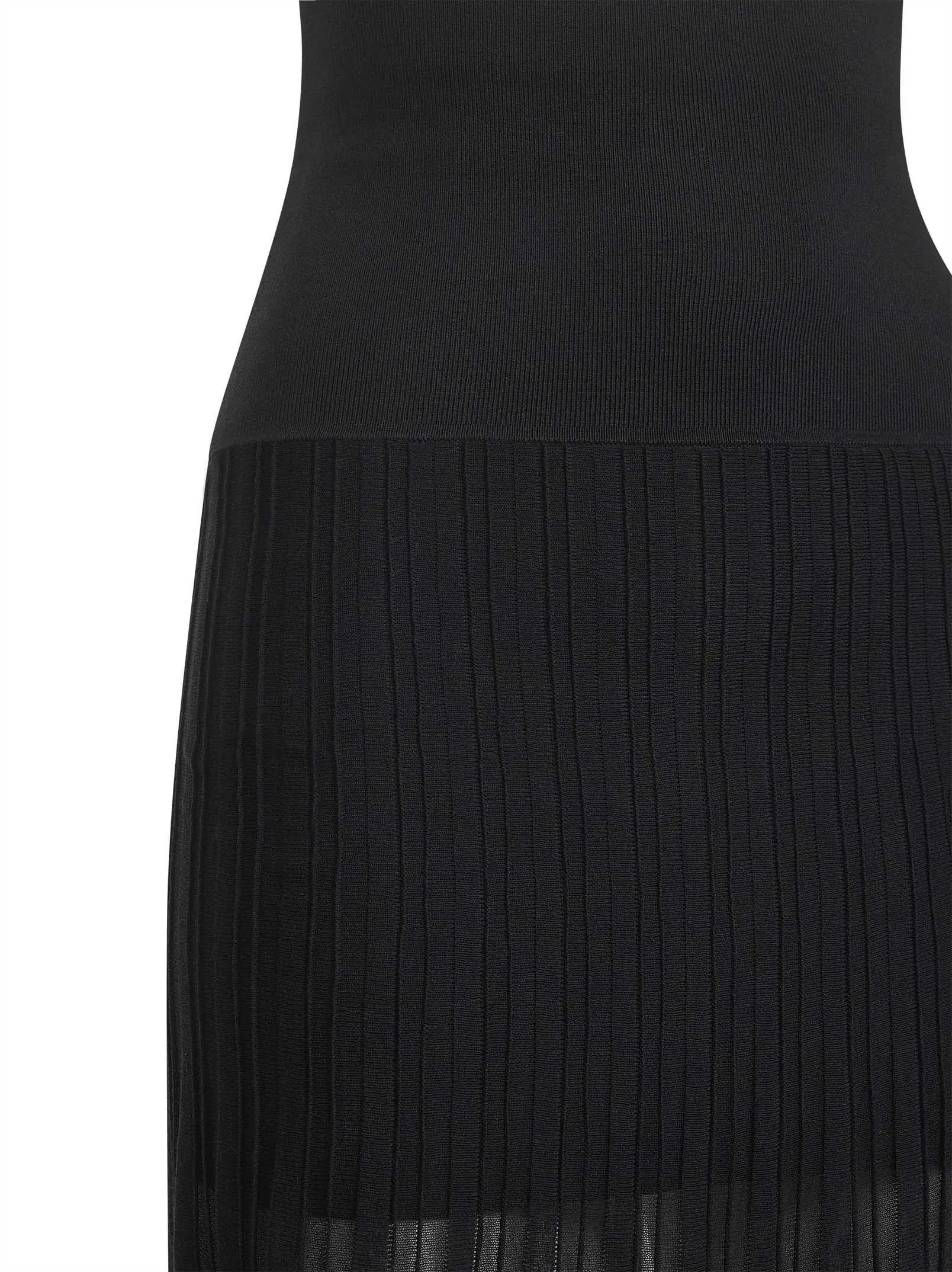 Black Pleated Crepe-Knit Long Skirt sold by Lord & Taylor product image thumbnail 3