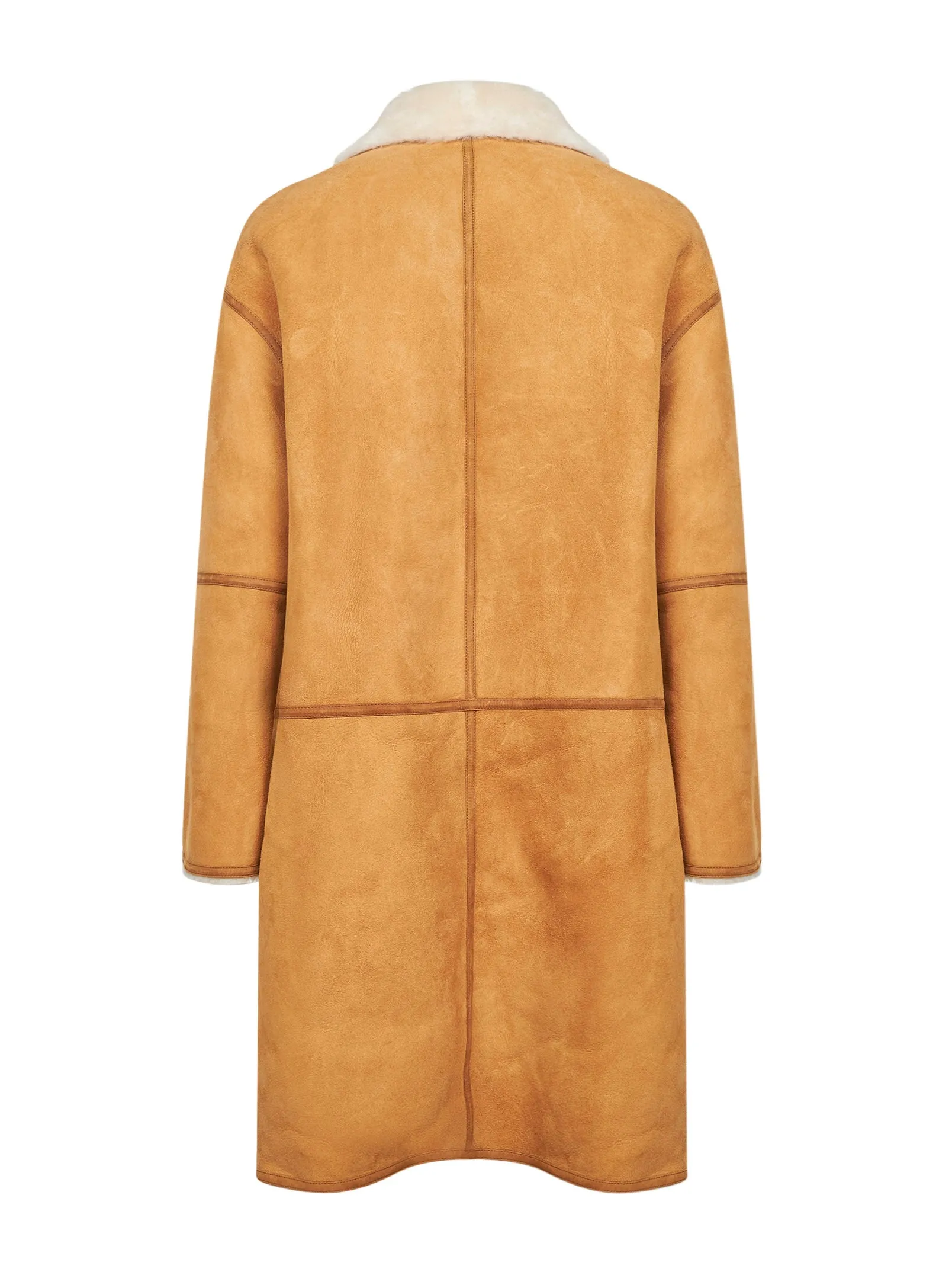 Camel Suede and Shearling Coat sold by Lord & Taylor product image thumbnail 2