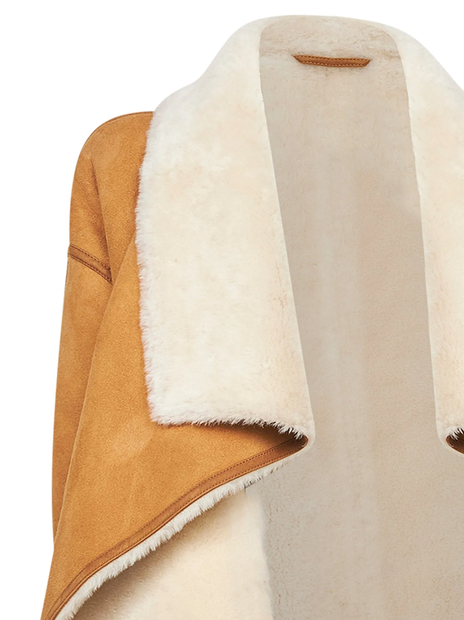 Camel Suede and Shearling Coat sold by Lord & Taylor product image thumbnail 3