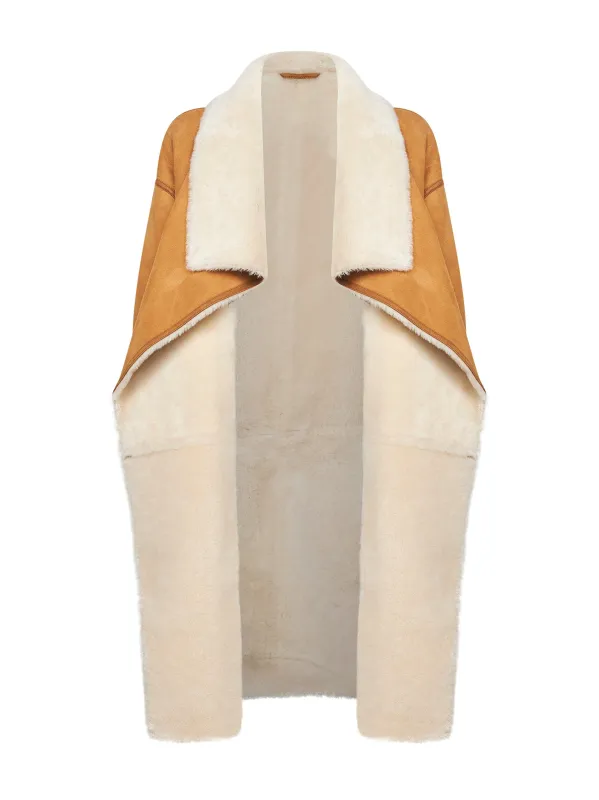 Camel Suede and Shearling Coat sold by Lord & Taylor