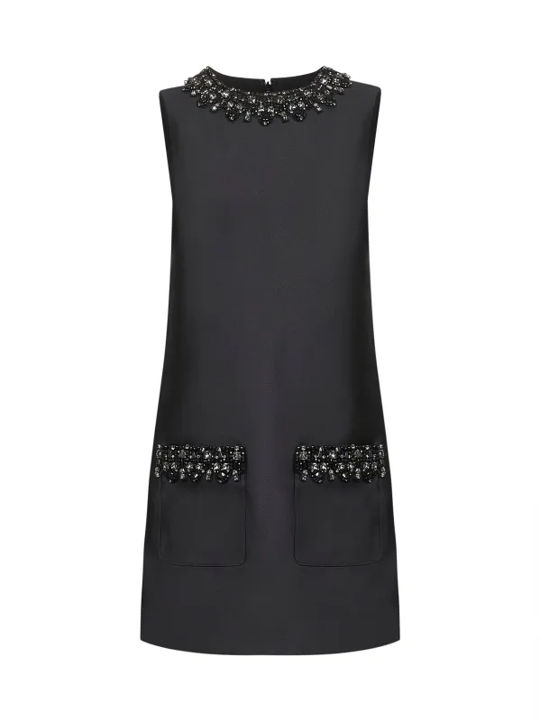 Black Taffeta-Trim Mini Dress sold by Lord & Taylor