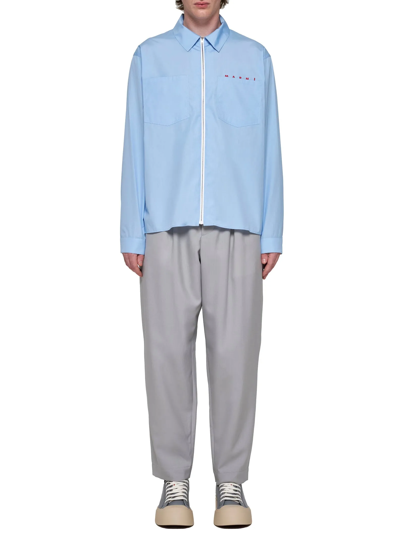 Light Blue Cotton Poplin Shirt sold by Lord & Taylor product image thumbnail 2