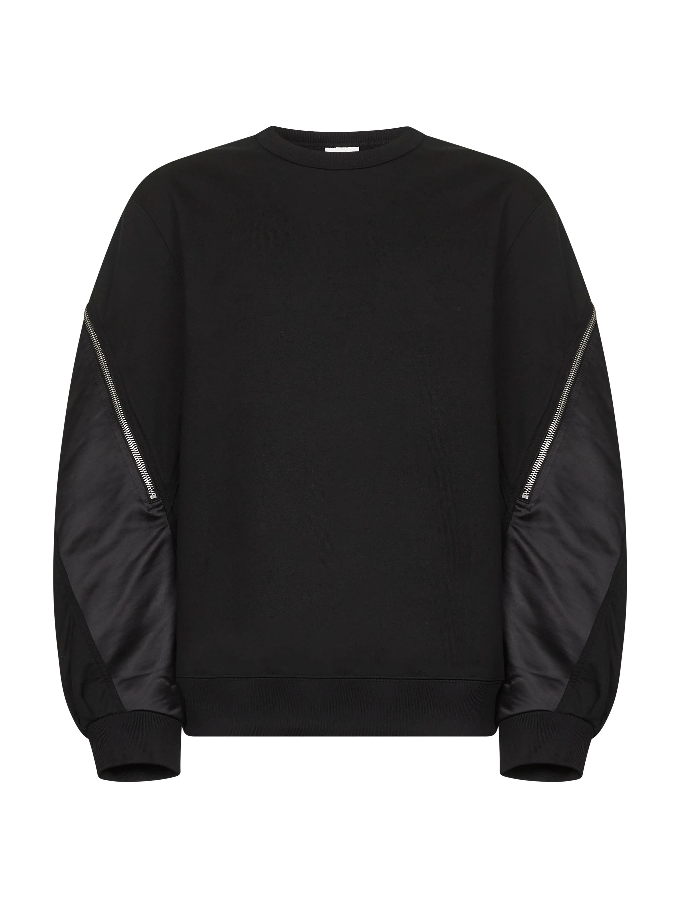 Black Panel Crewneck Sweatshirt sold by Lord & Taylor