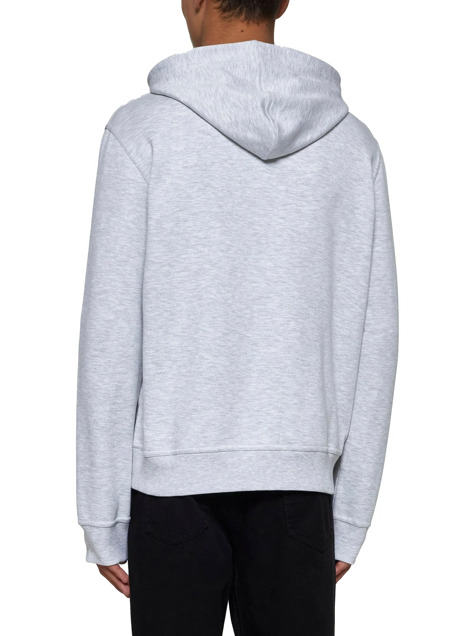 Cotton-Cashmere Zip Hoodie in Ivory sold by Lord & Taylor product image thumbnail 3