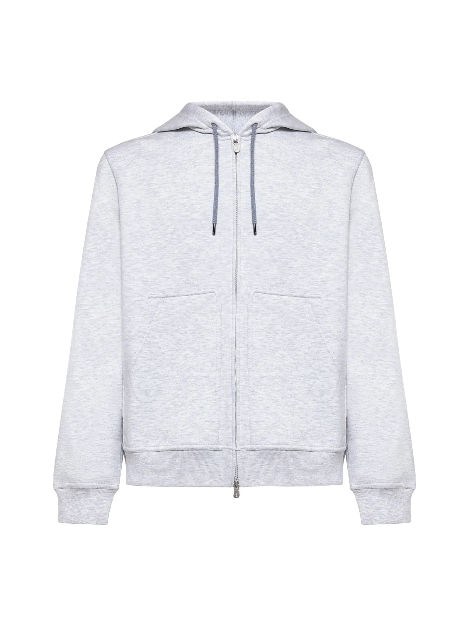Cotton-Cashmere Zip Hoodie in Ivory sold by Lord & Taylor