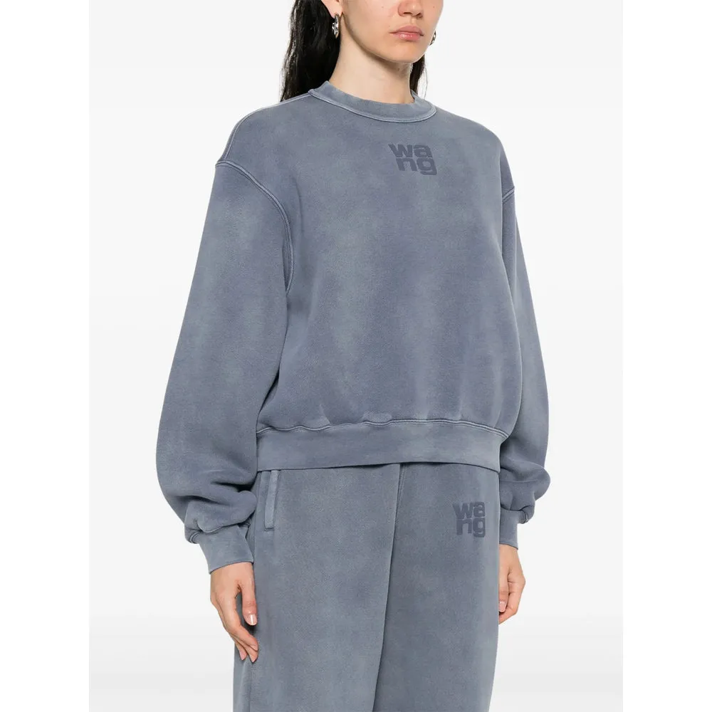 Ice Blue Crew Neck Sweatshirt sold by Lord & Taylor product image thumbnail 3