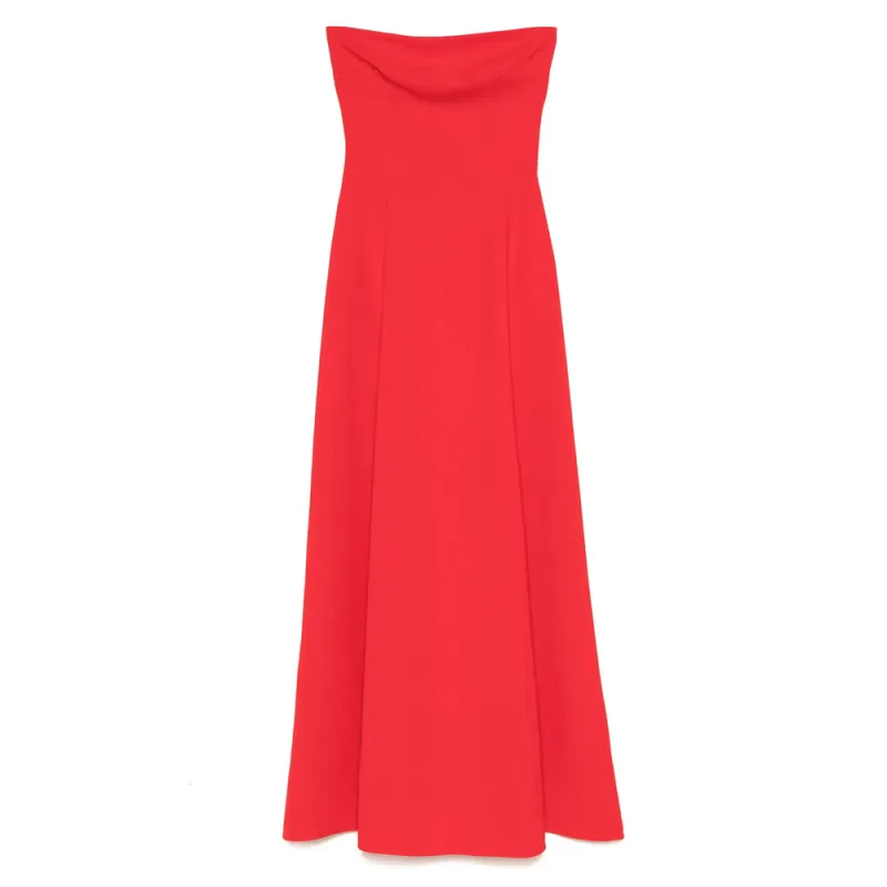 Coral Red Strapless Evening Dress sold by Lord & Taylor