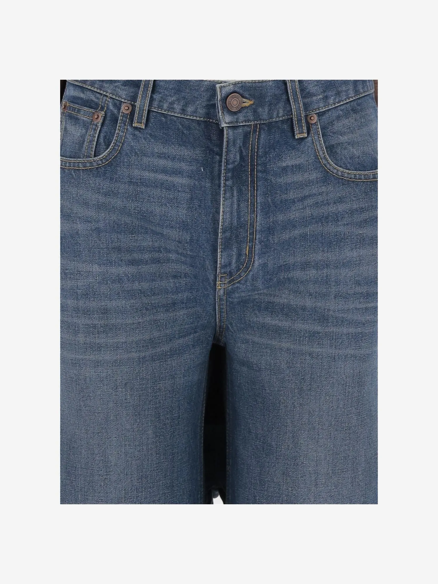 Cotton Denim Jeans with Wide Leg Design sold by Lord & Taylor product image thumbnail 3