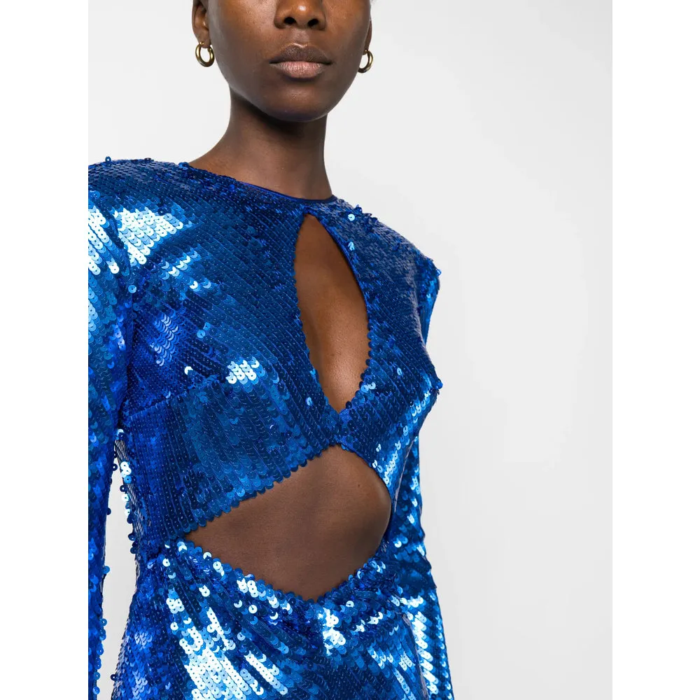 Royal Blue Sequin Dress sold by Lord & Taylor product image thumbnail 4