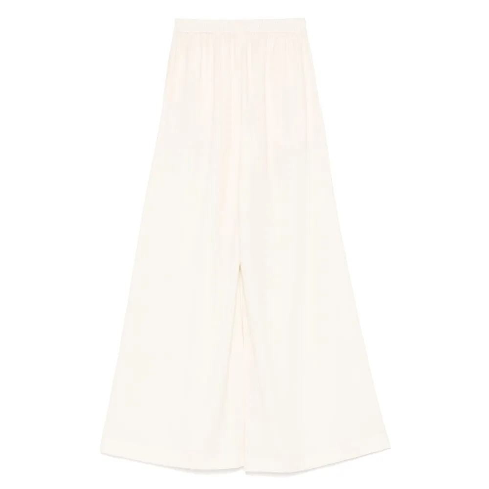 White Elastic-Waist Trousers sold by Lord & Taylor product image thumbnail 2