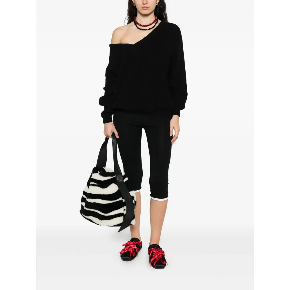 Baserange Black V-Neck Sweater sold by Lord & Taylor product image thumbnail 4