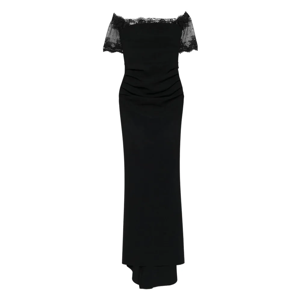 V-Neck Ruched Evening Dress sold by Lord & Taylor