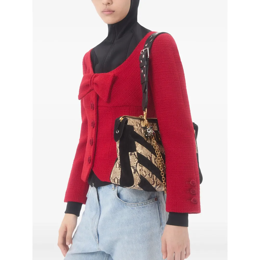 Red Tweed Short-Sleeve Jacket sold by Lord & Taylor product image thumbnail 4