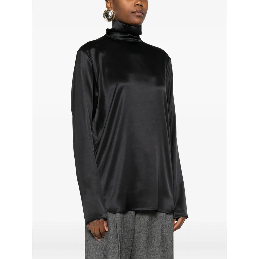 Covert High Neck Satin Blouse sold by Lord & Taylor product image thumbnail 5
