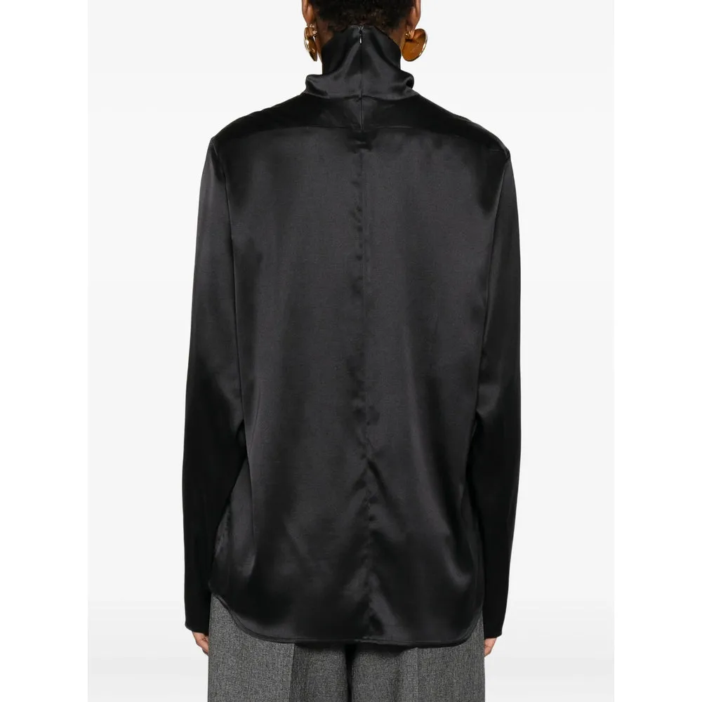 Covert High Neck Satin Blouse sold by Lord & Taylor product image thumbnail 2