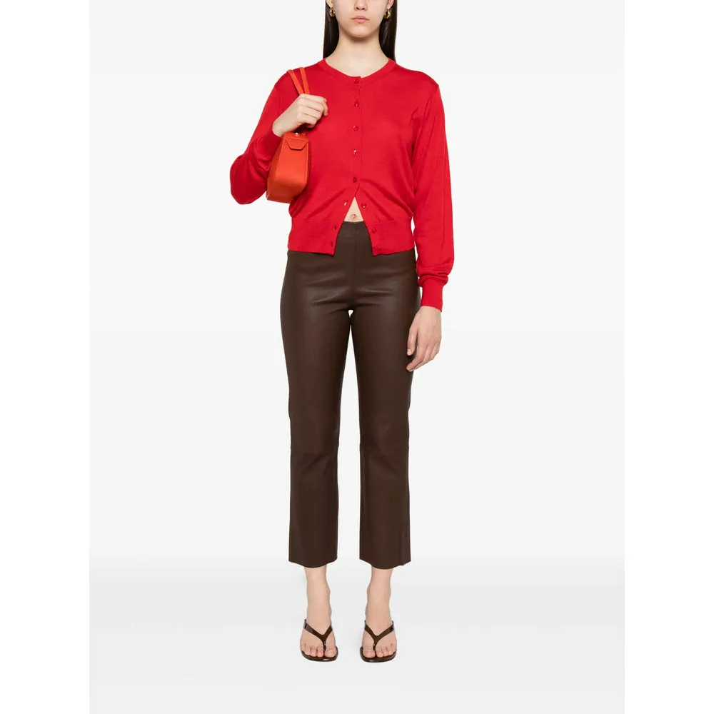 Cropped Brown Calf Leather Pants sold by Lord & Taylor product image thumbnail 5