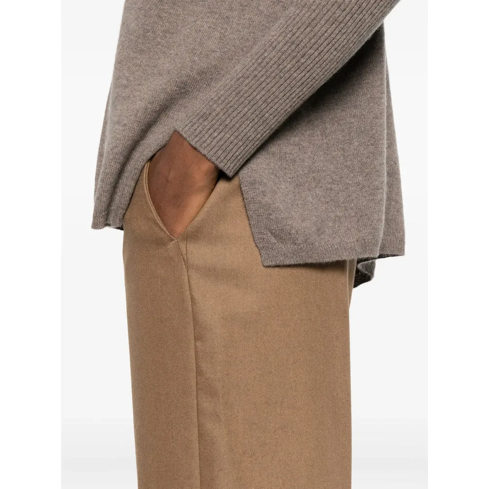 Camel Drawstring Straight Trousers sold by Lord & Taylor product image thumbnail 2