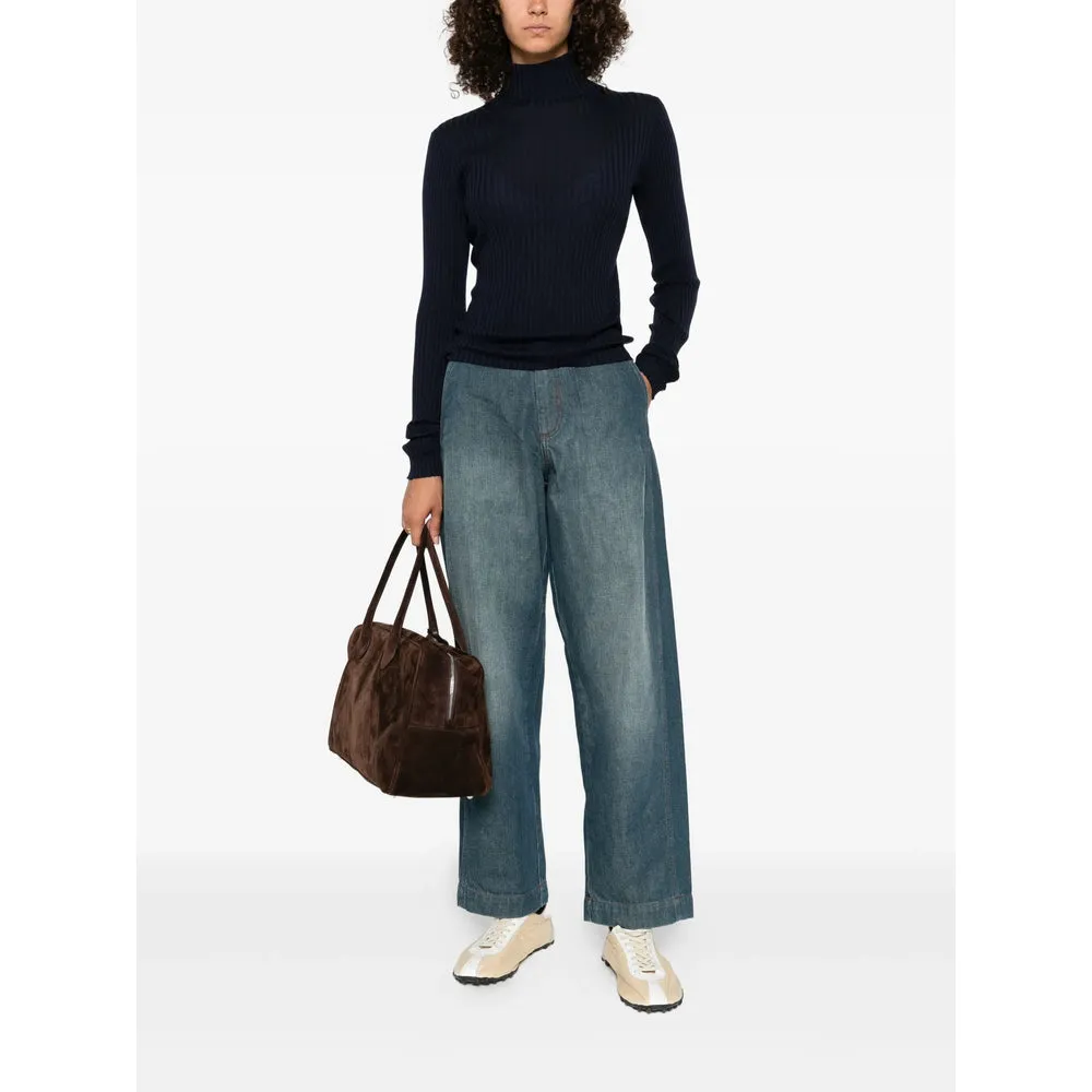 Navy Blue Merino Wool Sweater sold by Lord & Taylor product image thumbnail 4