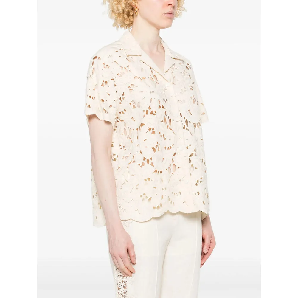 Ecru Camp-Collar Shirt sold by Lord & Taylor product image thumbnail 4